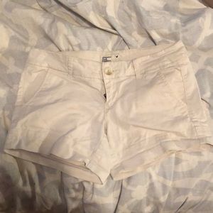 Light Khaki American Eagle Stretch Shorts